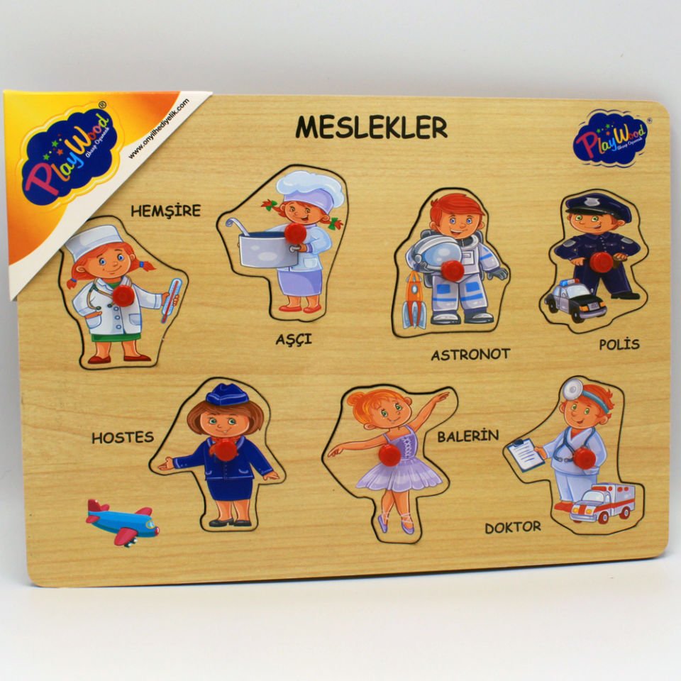Play Wood Ahşap Tutmalı Meslekler