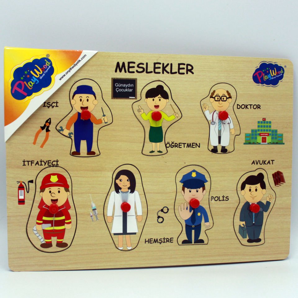 Play Wood Ahşap Tutmalı Meslekler