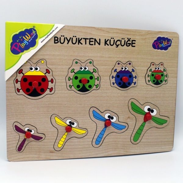 Play Wood Ahşap Tutmalı Büyükten Küçüğe