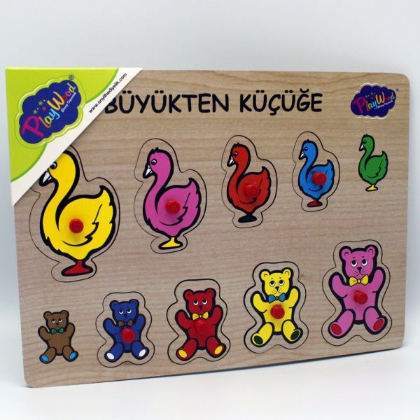 Play Wood Ahşap Tutmalı Büyükten Küçüğe