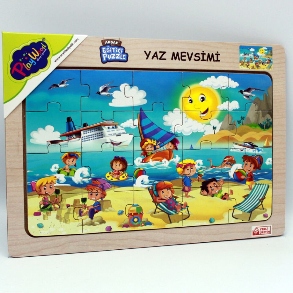 Play Wood Ahşap Eğitici Puzzle Yaz Mevsimi