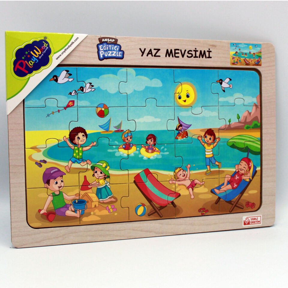 Play Wood Ahşap Eğitici Puzzle Yaz Mevsimi