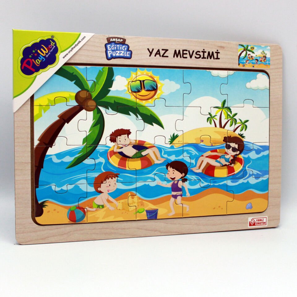 Play Wood Ahşap Eğitici Puzzle Yaz Mevsimi