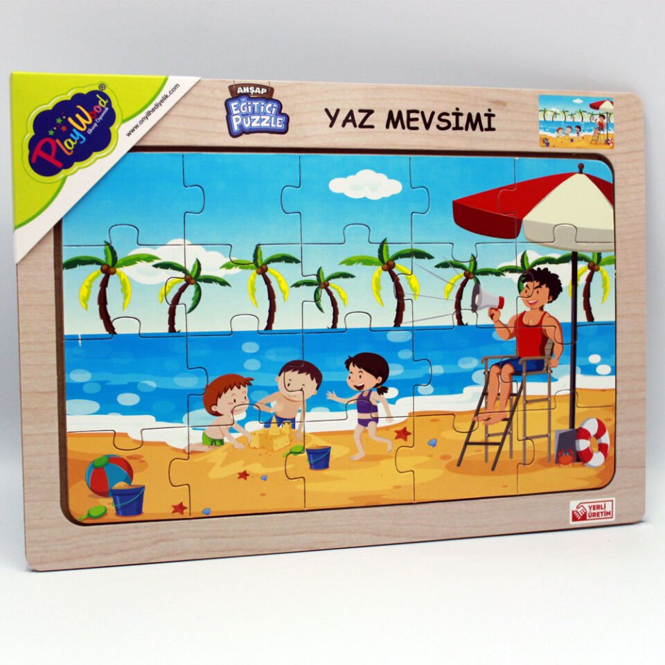 Play Wood Ahşap Eğitici Puzzle Yaz Mevsimi