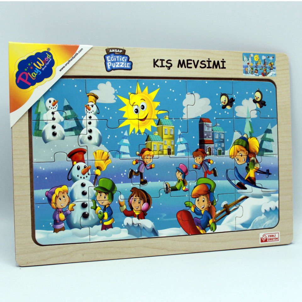 Play Wood Ahşap Eğitici Puzzle Kış Mevsimi
