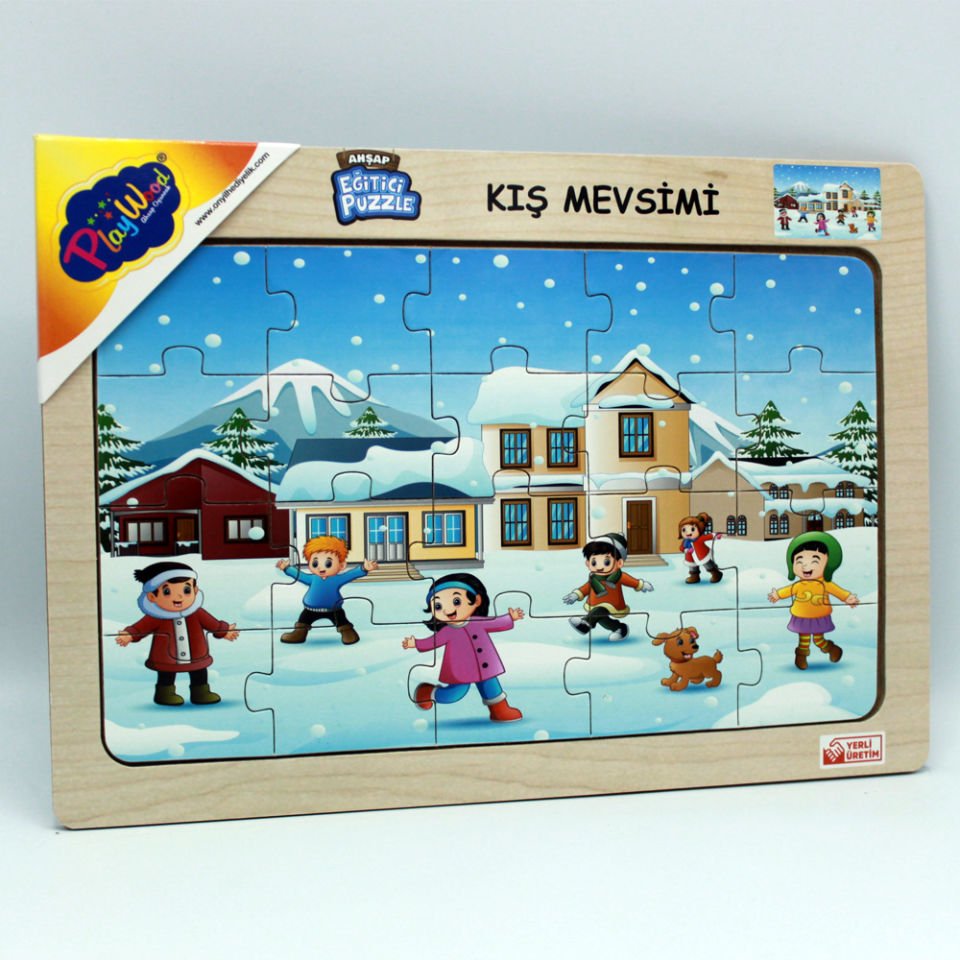 Play Wood Ahşap Eğitici Puzzle Kış Mevsimi