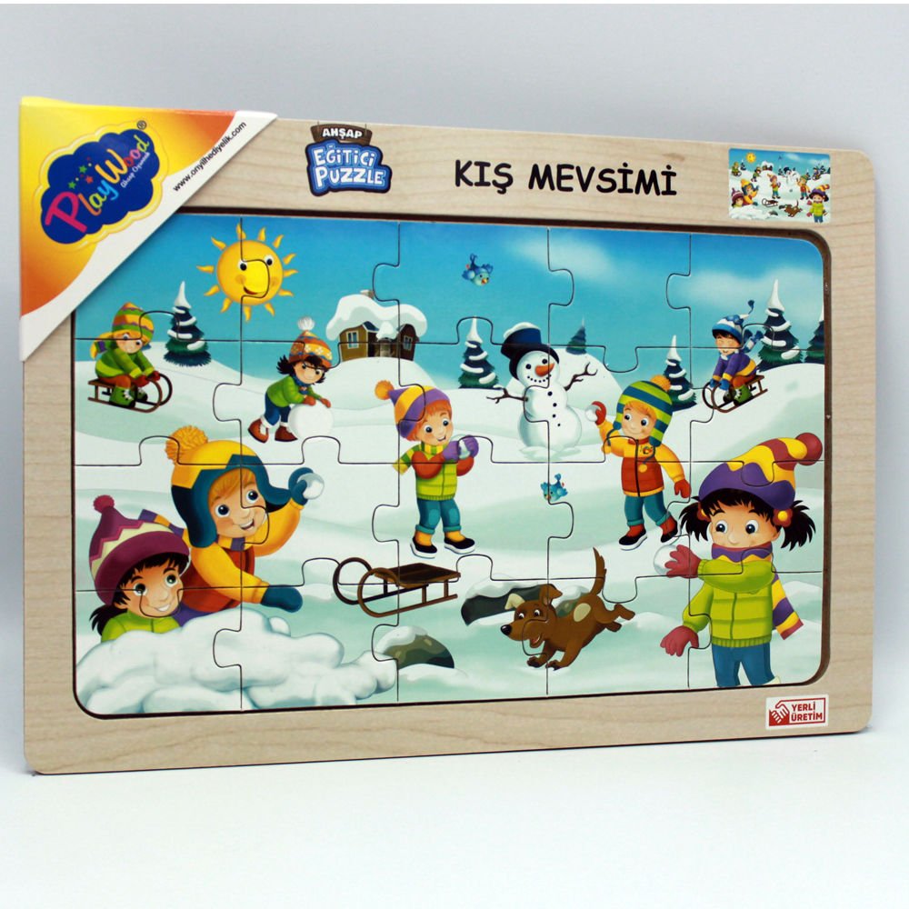 Play Wood Ahşap Eğitici Puzzle Kış Mevsimi