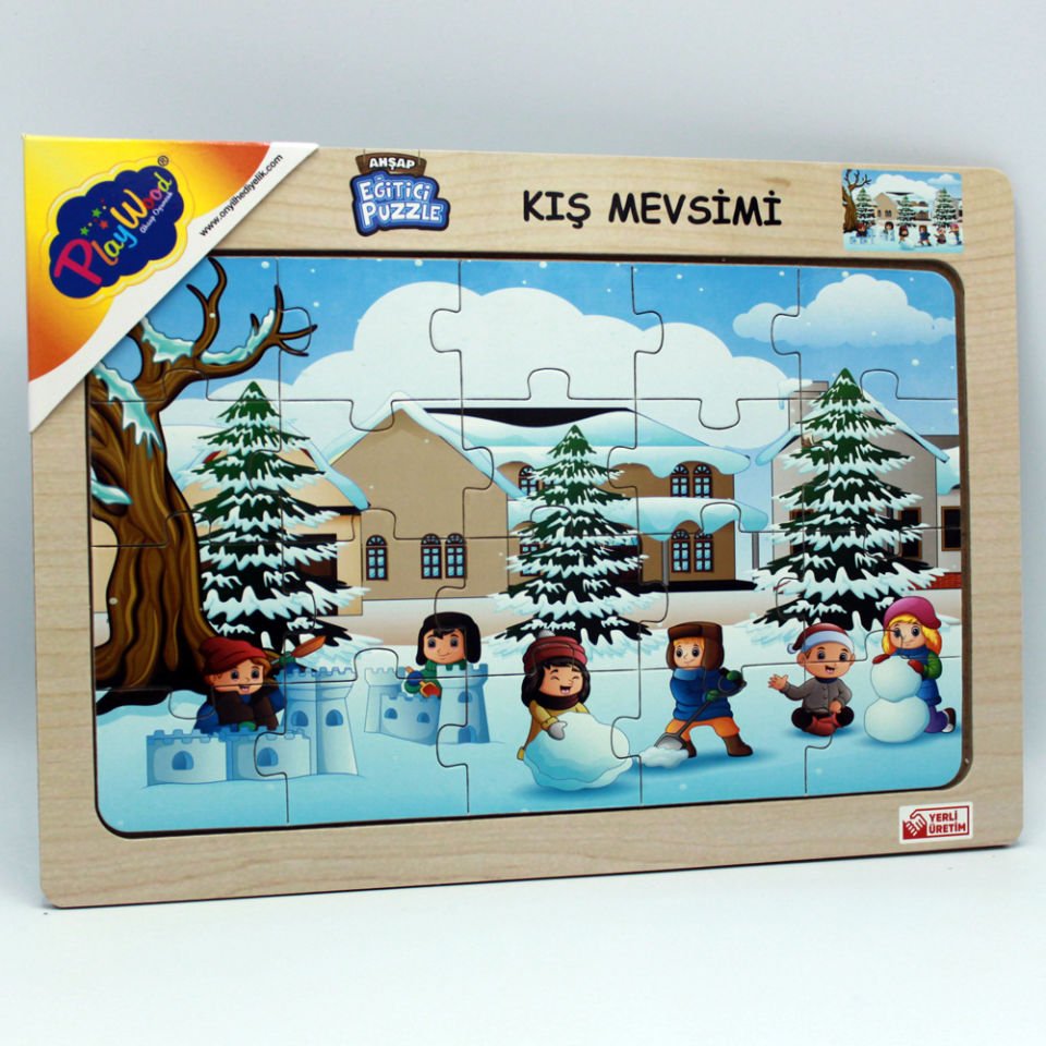 Play Wood Ahşap Eğitici Puzzle Kış Mevsimi