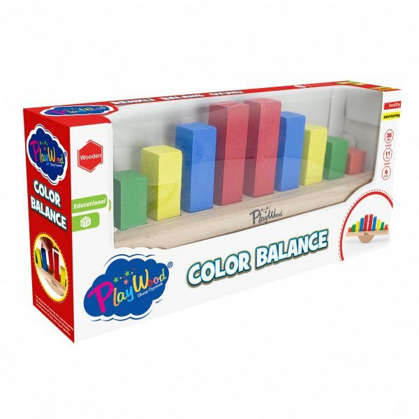 Play Wood Kutuda Ahşap Renkli Balans Oyunu