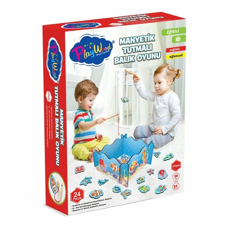 Play Wood Ahşap Manyetik Tutmalı Balık Oyunu