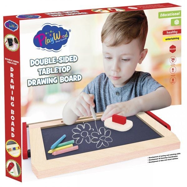 Play Wood Kutuda Ahşap Masaüstü Yazı Tahtası