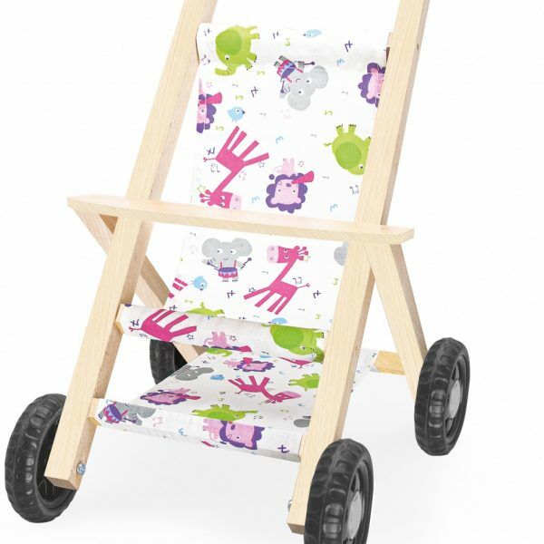 Play Wood Kutuda Ahşap Oyuncak Bebek Arabası