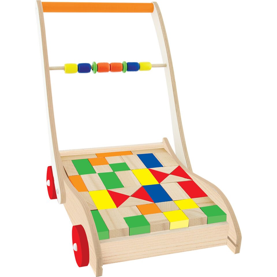 Play Wood Kutuda Ahşap Arabalı Bloklar