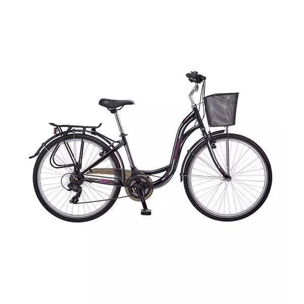 Salcano Bodrum 24 Unisex VR 24 Jant (140-155 cm Boy) Şehir Gezi Bisikleti Siyah Mor Gri