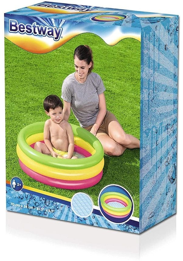 Can 51128 - 70x24 cm 3H Şişme Zemin Bebek Havuzu