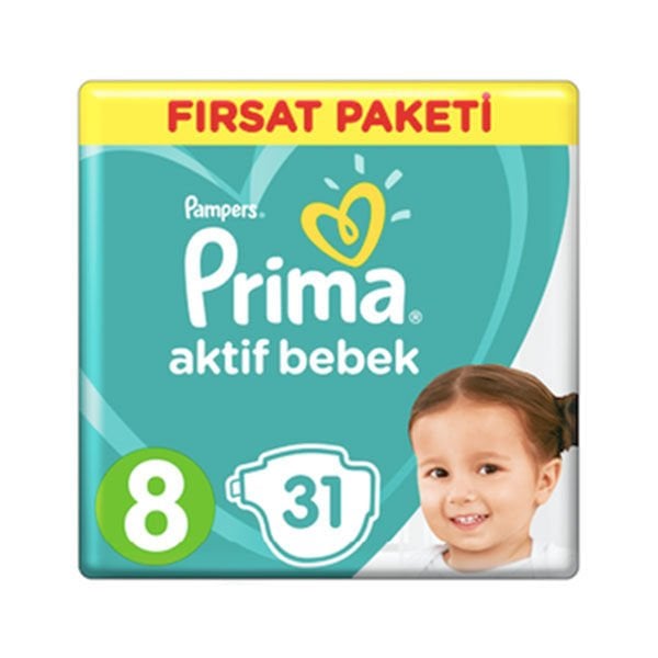 Prima Aktif Bebek 8 Beden Fırsat Paketi 4x31