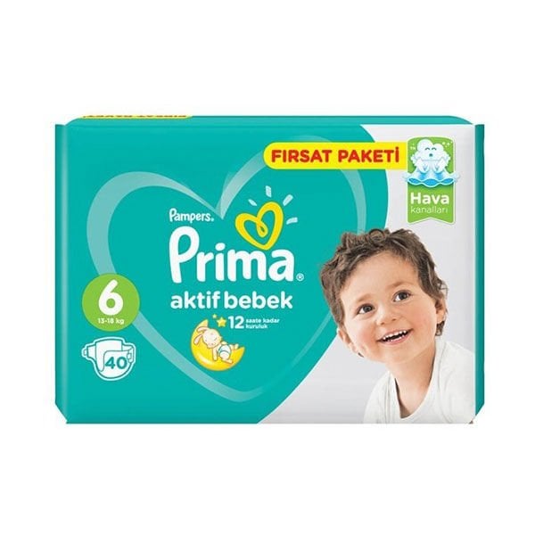 Prima Aktif Bebek Extra Large Fırsat Paketi 6  40lı