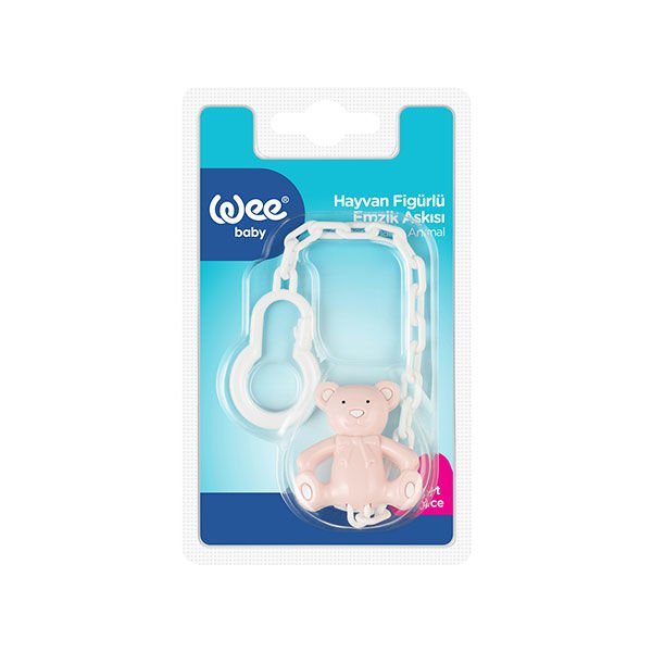 Wee Baby Emzik Askısı Pembe Ayıcık