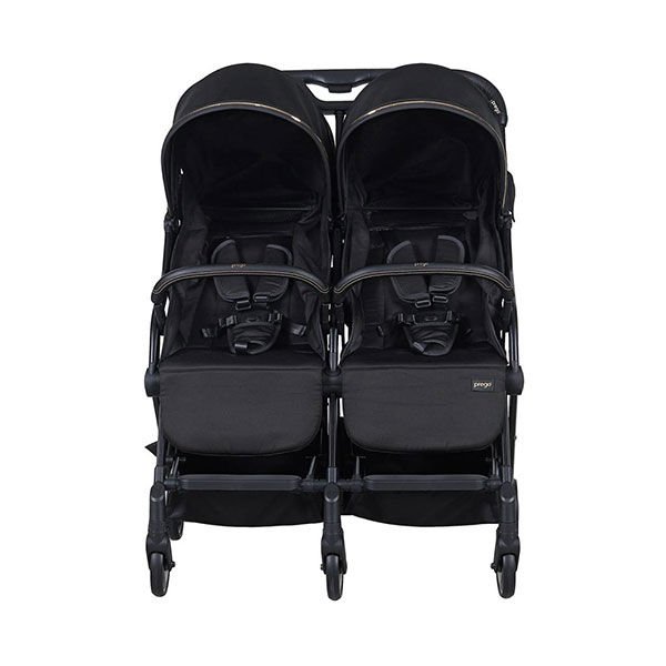 Prego London İkiz Bebek Arabası Siyah