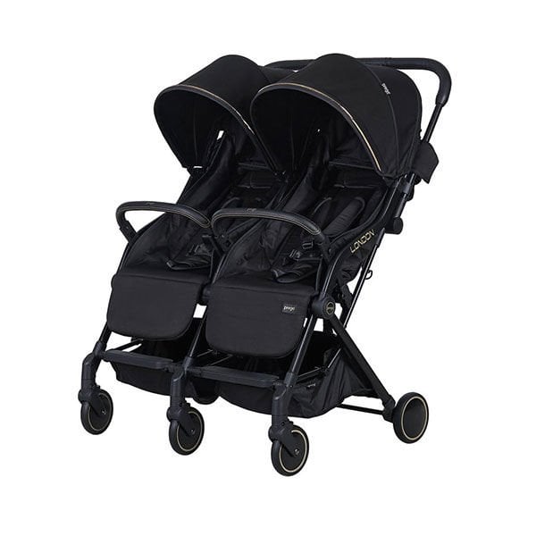 Prego London İkiz Bebek Arabası Siyah