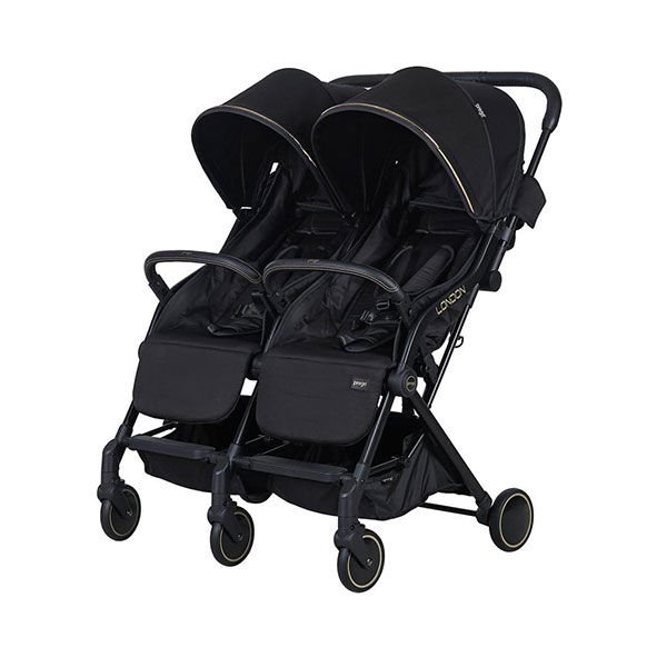 Prego London İkiz Bebek Arabası Siyah