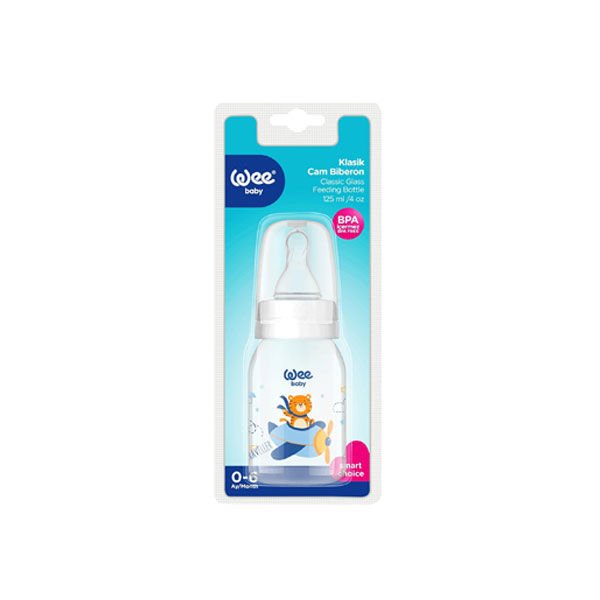 Wee Baby Klasik Cam Biberon 125 Ml Mavi