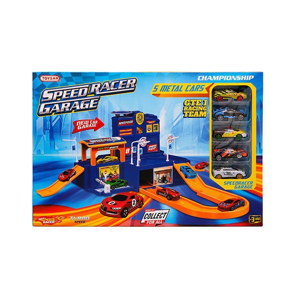 Toysan Speed Racer Garage Yarış Seti