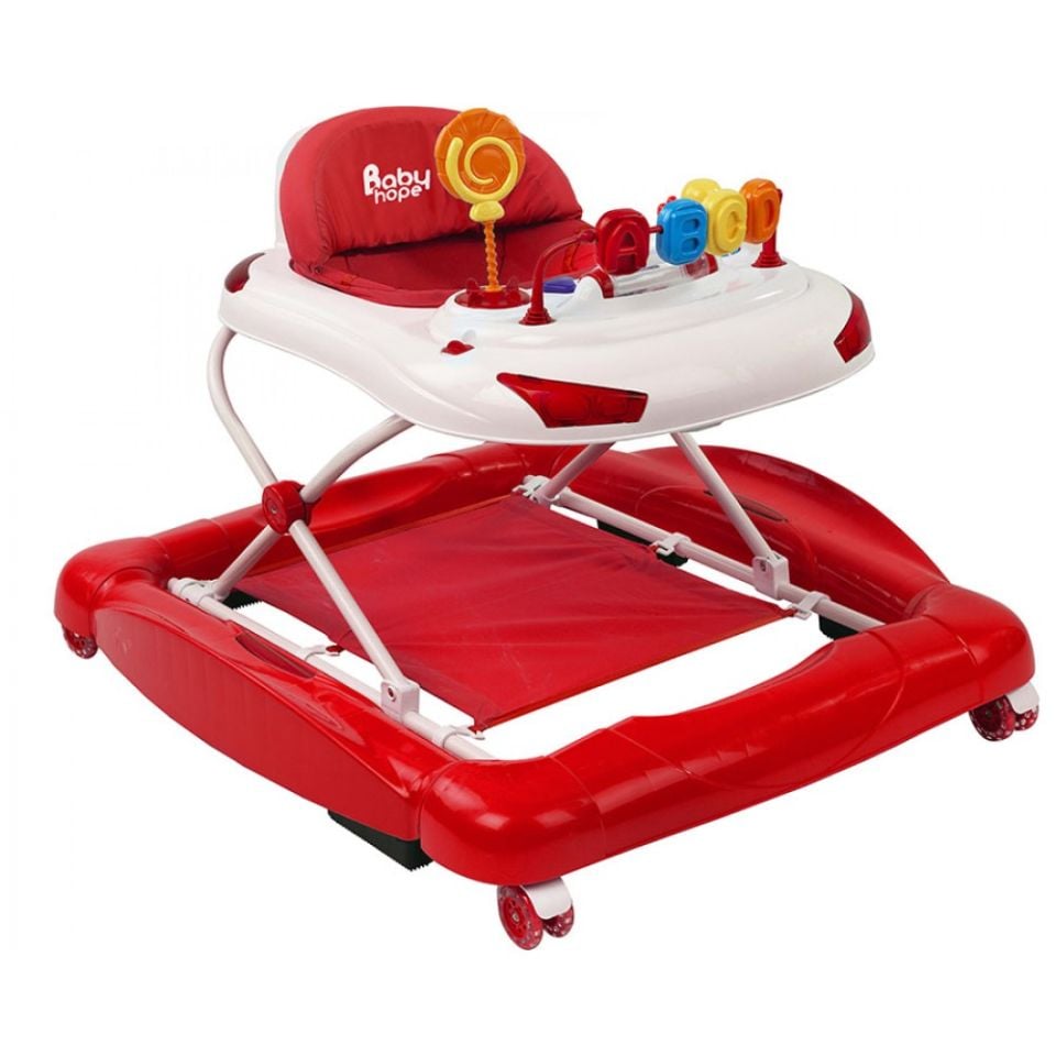 Baby Hope 219 Tobby Salla Yürüteç-Kırmızı