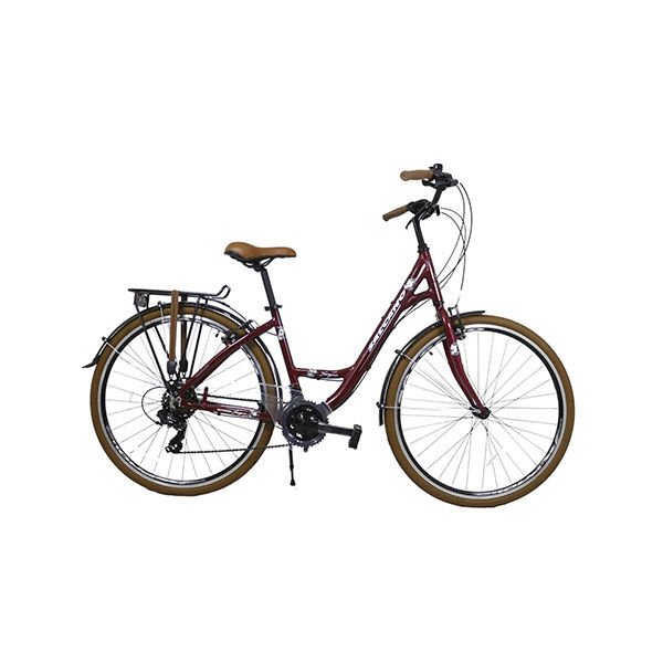 Salcano Sarajevo 700 Unisex VR 17'' Şehir Gezi Bisikleti Bordo Beyaz