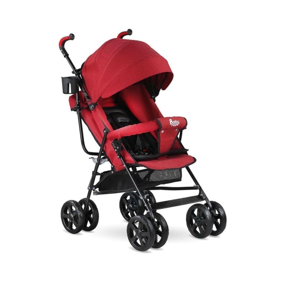 Baby Hope S-A-7 Baston Puset Bebek Arabası-Kırmızı