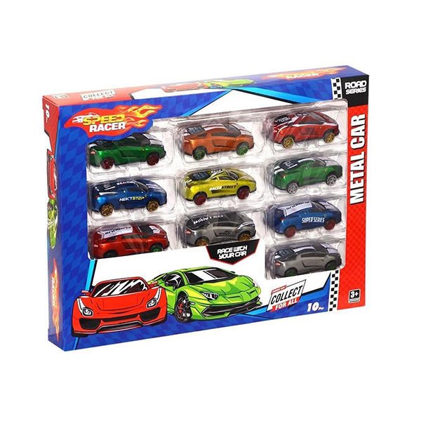 Toysan 10'lu Speed Racer Metal Araba