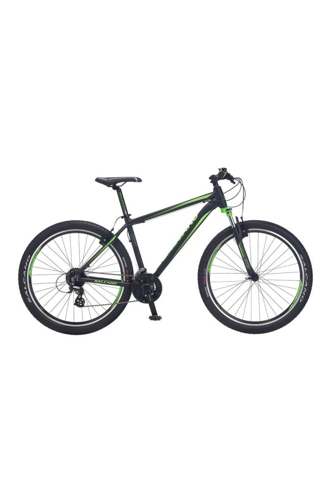 Salcano Astro 27,5 V 27,5 Jant 20 İnc (170-180 cm Boy) Pabuç Fren Dağ Bisikleti-Siyah Yeşil