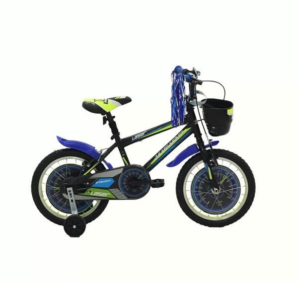 Belderia Vision Laser 16'' Jant Vitessiz V-Fren Çocuk Bisikleti Siyah-Yeşil