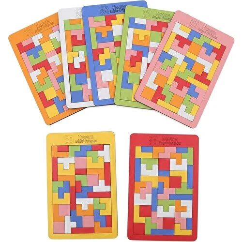 Hamaha HMH-178 Ahşap Tetris Blokları 6mm