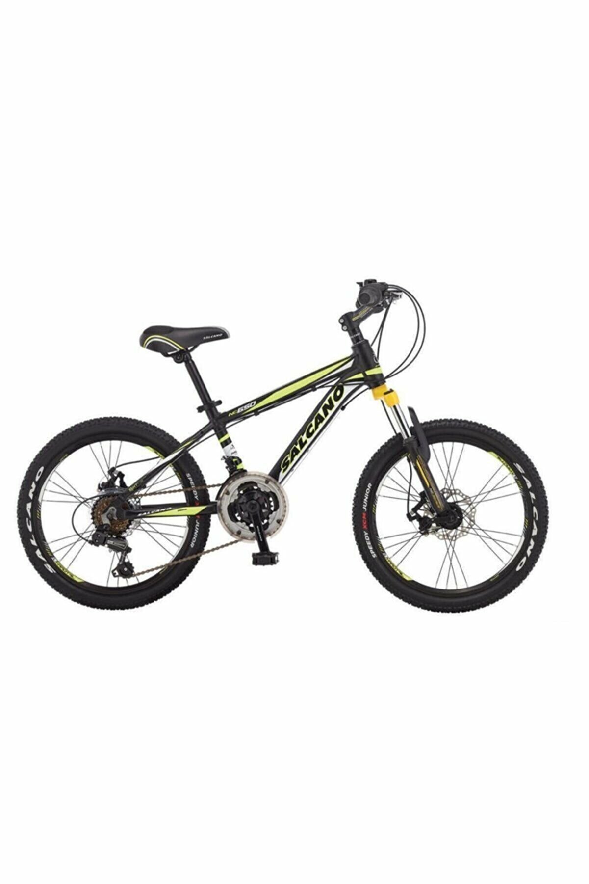 Salcano NG650 20 MD 20 Jant (120-135 cm Boy) Mekanik Disk Fren 18 Vites Çocuk Dağ Bisikleti-Siyah Sarı Beyaz