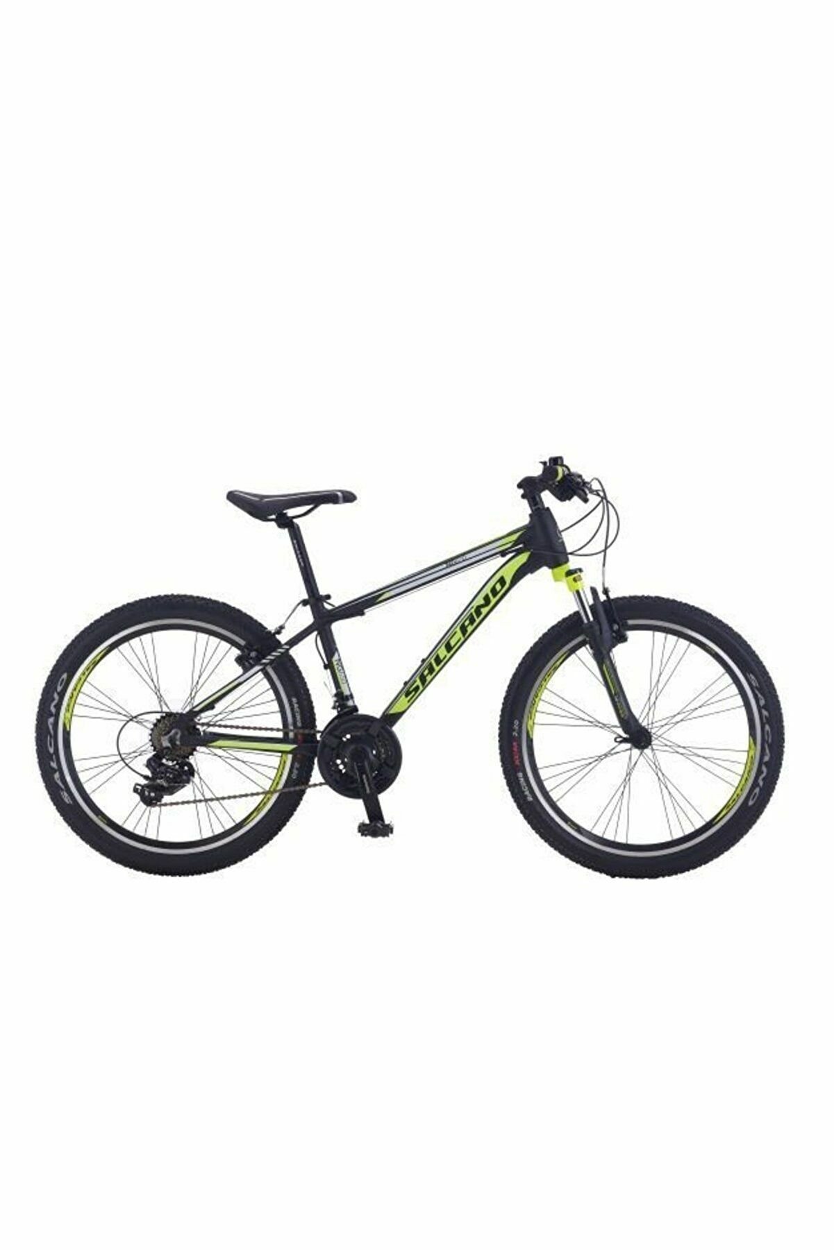 Salcano NG650 29 V 19'' Pabuç Fren 29 Jant (180 cm ve üzeri Boy) 21 Vites Dağ Bisikleti-Mat Antrasit Gri Sarı Beyaz