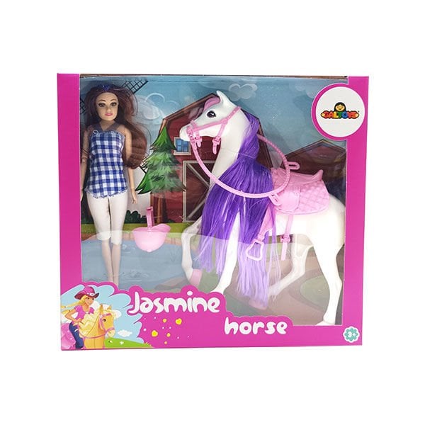 Gal Jasmine Atlı Bebek Beyaz