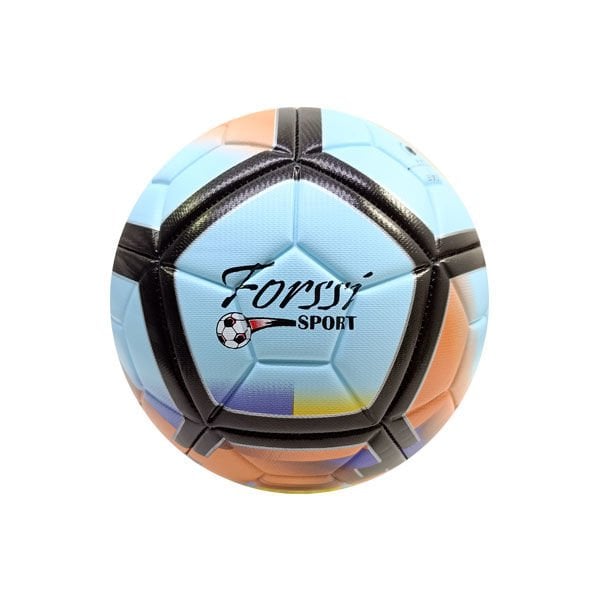 Renkli Futbol Topu Mavi-Turuncu