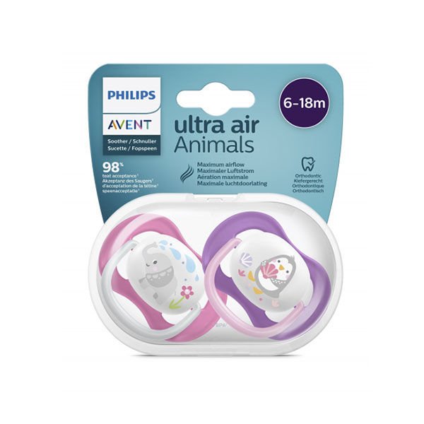 Philips Avent Ultra Air Emzik  6-18 Ay Kız Yeni Desenli