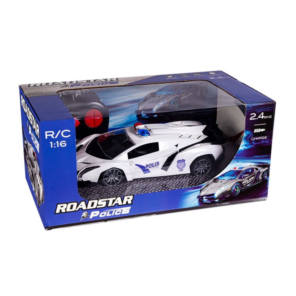 Kayyum Rd-002 RoadStar 1:16 Şarjlı Polis Araba