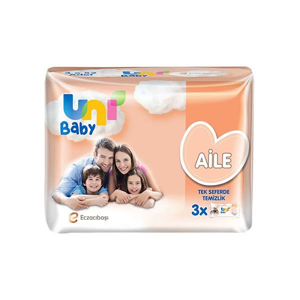 Uni Baby Aile Islak Mendil 3x52