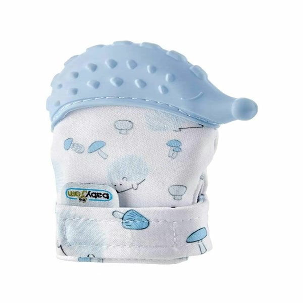 Babyjem Diş Kaşıyıcı Eldiven Kirpi Mavi