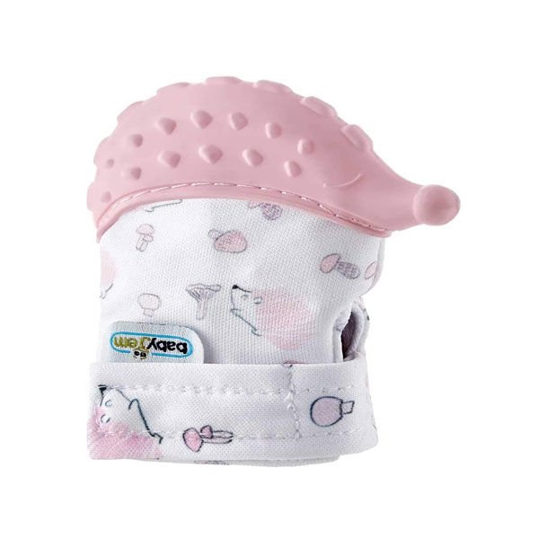 Babyjem Diş Kaşıyıcı Eldiven Kirpi Pembe