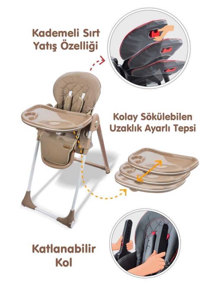 Babycare Multıflex Mama Sandalyesi Kahve