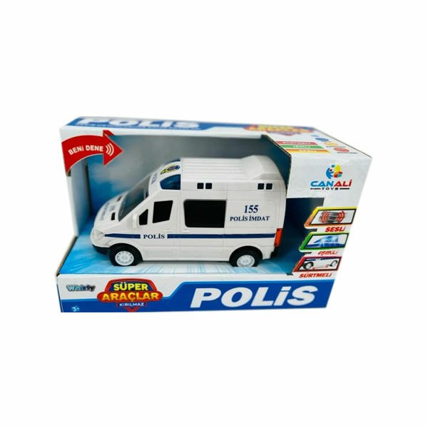 Can Ali I-7722 Sürtmeli Işıklı Sesli Polis Arabası