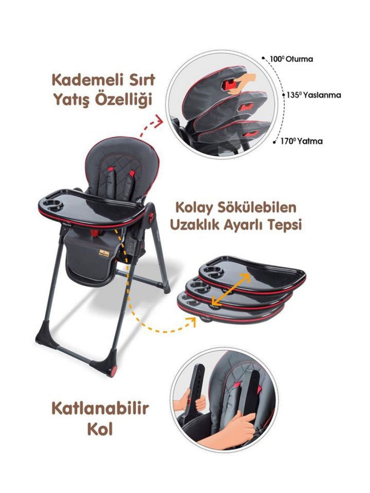 Babycare Multıflex Mama Sandalyesi Siyah