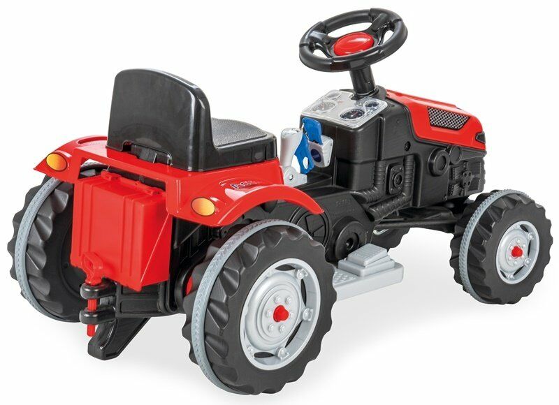 Pilsan Active 6V Akülü Traktör-Kırmızı