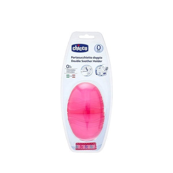 Chicco Çift Emzik Taşıyıcı Pembe