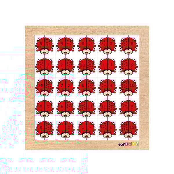 Chiva Sayma Oyunu Uğurböceği Ahşap Puzzle