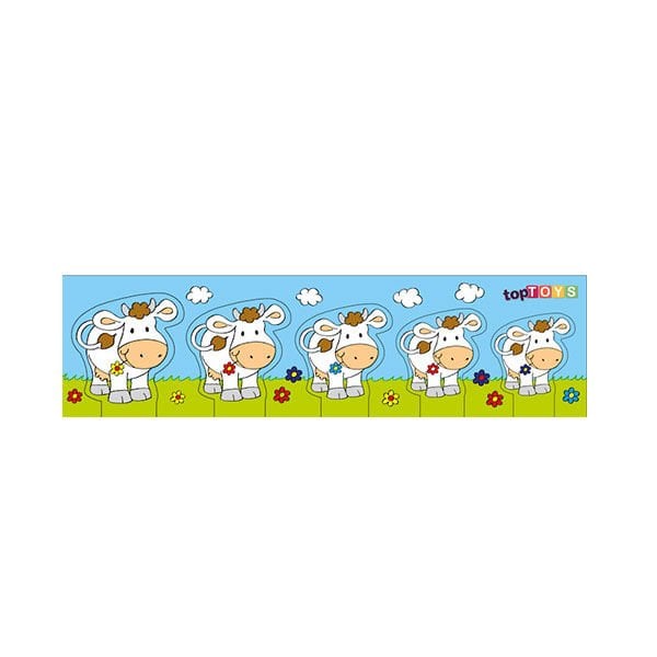 Chiva Büyükten Küçüğe Sıralama İnek Ahşap Puzzle